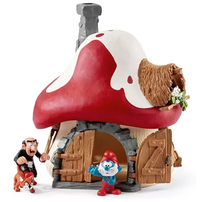 Schleich: Gombaház Törpapa és Hókuszpók figurával (20803)