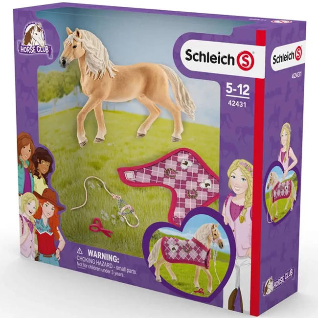 Schleich: Horse Club – Sophia divat kreációja játékszett ló figurával (42431)