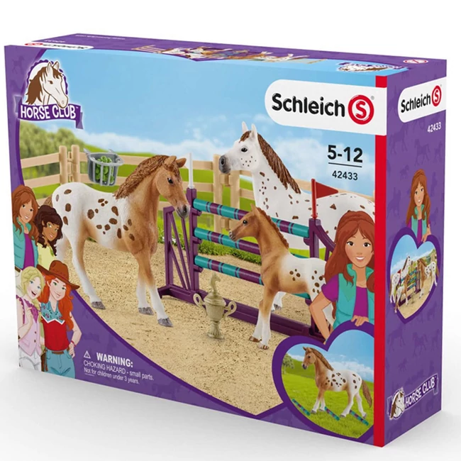 Schleich: Horse Club – Lisa lovas gyakorló játékszett (42433)