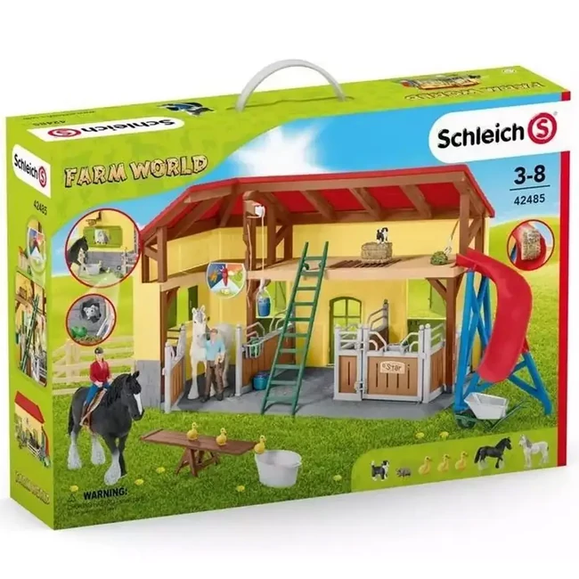 Schleich Farm World – Lóistálló játékszett (42485)