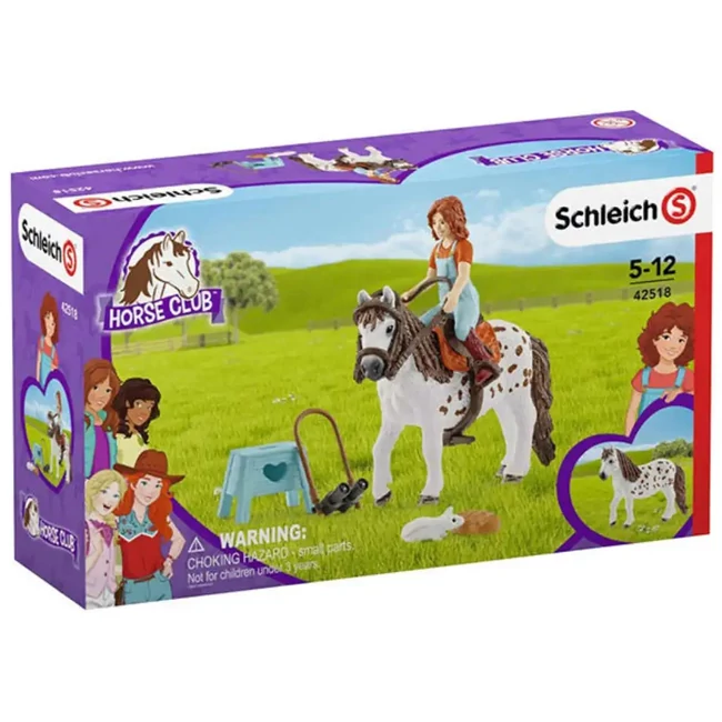 Schleich: Horse Club – Mia és Spotty játékszett ló figurával (42518)