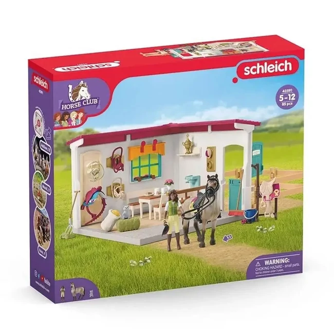 Schleich: Horse Club – Nyerges szoba kiegészítőkkel játékszett (42591)