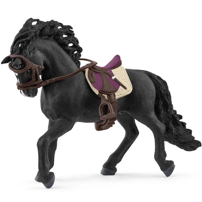 Schleich: Pura Raza Spanyol csődör nyereggel ló figura (42707)