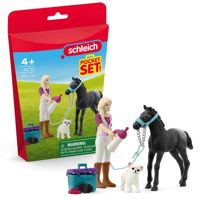 Schleich: Csikó gondozó játékszett (42755)