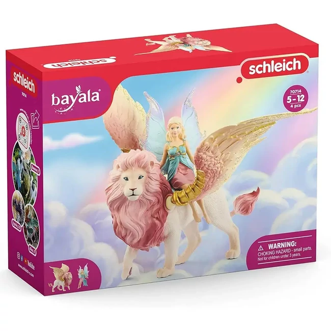 Schleich: Tündér szárnyas oroszlánon készlet (70714)