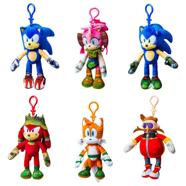 Sonic a sündisznó 15 cm-es plüss figura akasztóval több változatban 1 db