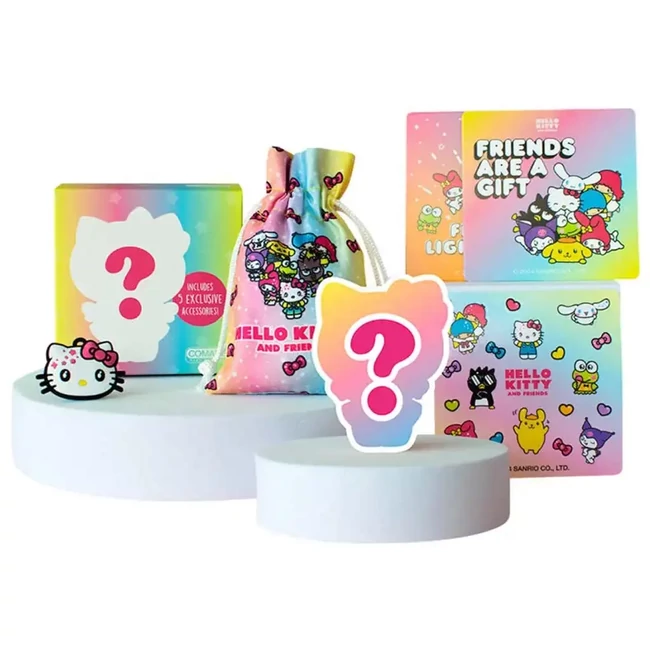 Hello Kitty Meglepetésdoboz figurával és matricákkal