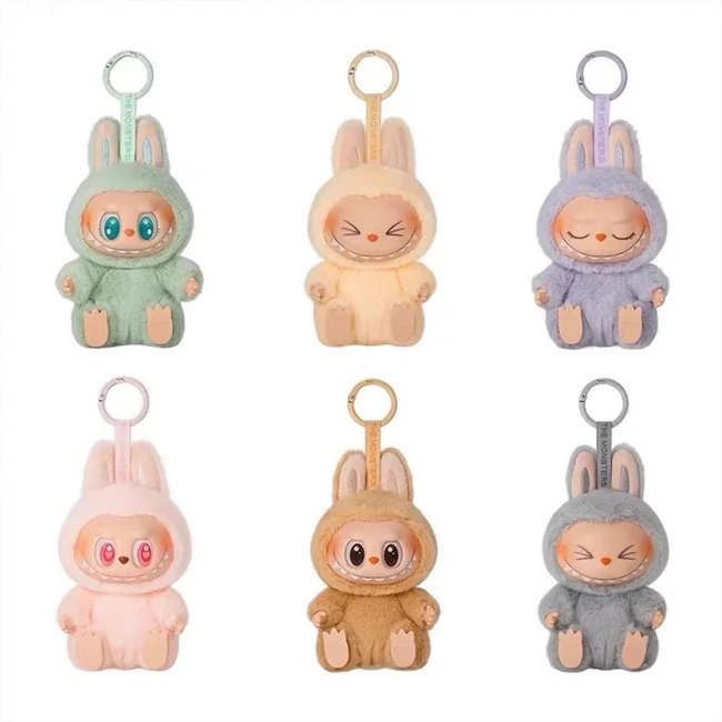 Labubu figura kulcskarikával 17 cm-es több változatban